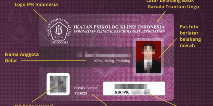 Ciri Kartu Tanda Anggota (KTA) Ikatan Psikolog Klinis (IPK) Indonesia yang Asli